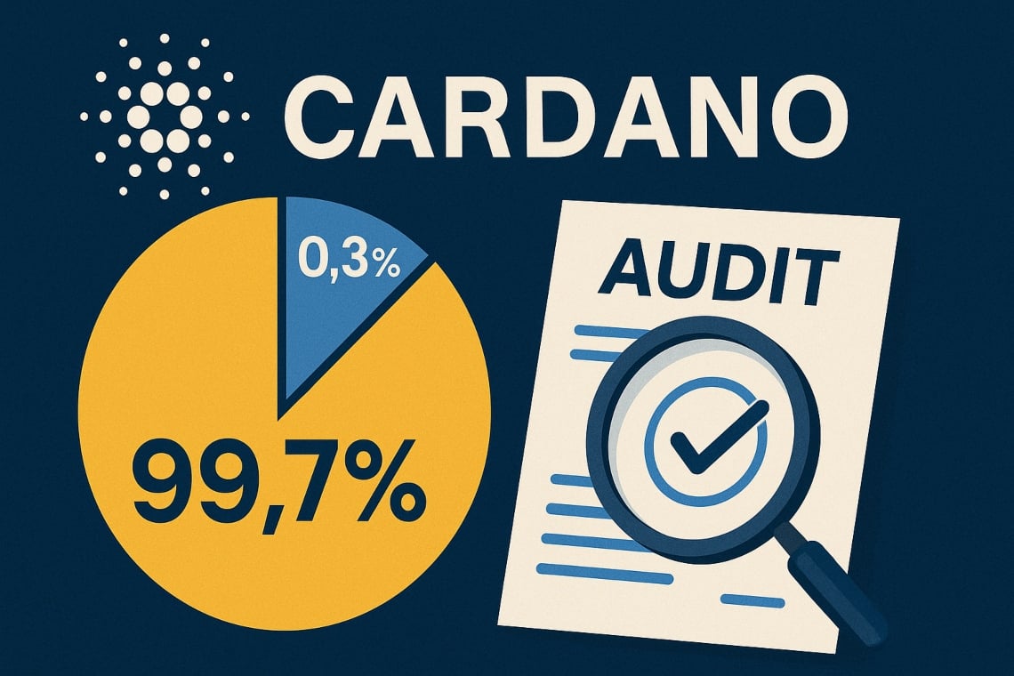 Cardano audit: il 99,7% dei voucher ADA è stato riscattato