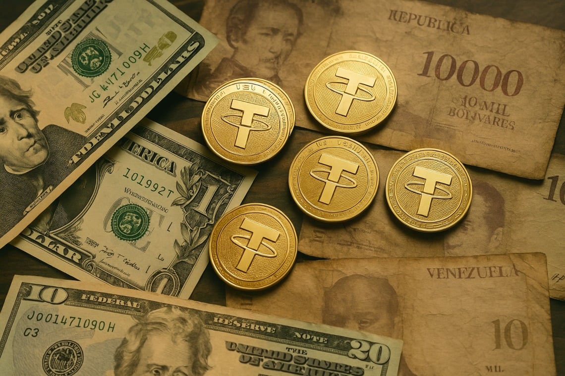 Venezuela: USDT diventa la moneta quotidiana tra inflazione e crollo del bolívar