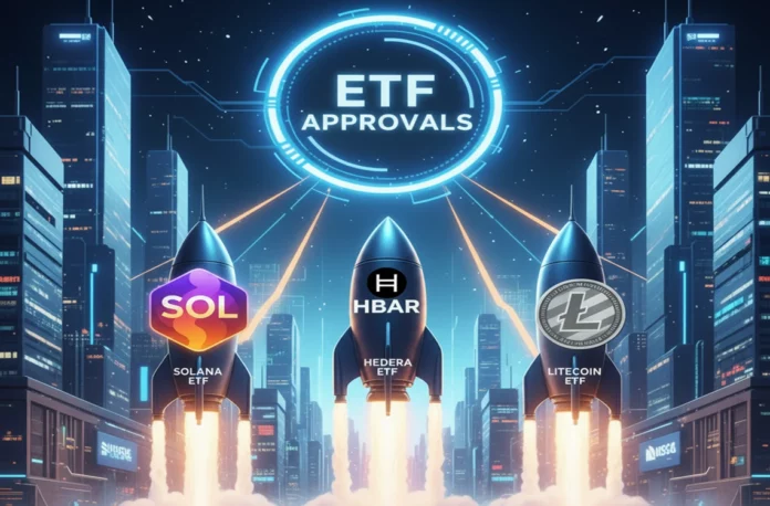 ETF Solana (SOL), Hedera (HBAR) e Litecoin (LTC) LOndata di Approvazioni Crypto etf altcoin