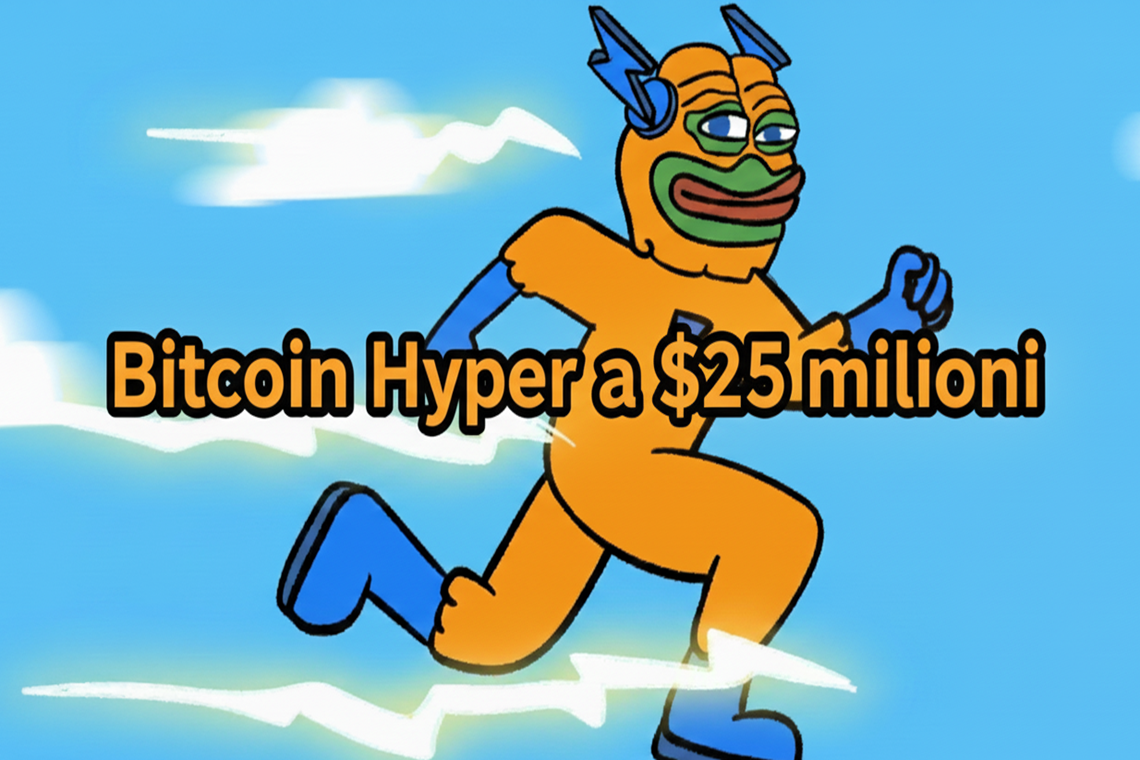 La cripto del momento? Bitcoin Hyper fa il botto con $25 milioni raccolti in prevendita!