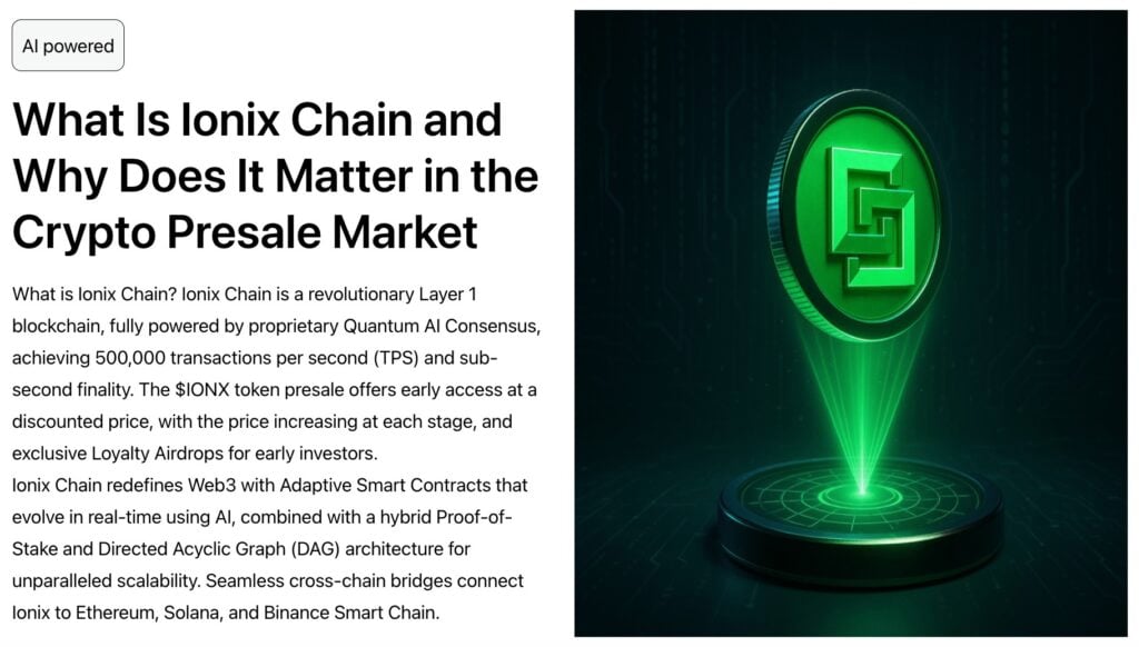 Ionix Chain Worth Prediction: Is IONX a Good Funding?
