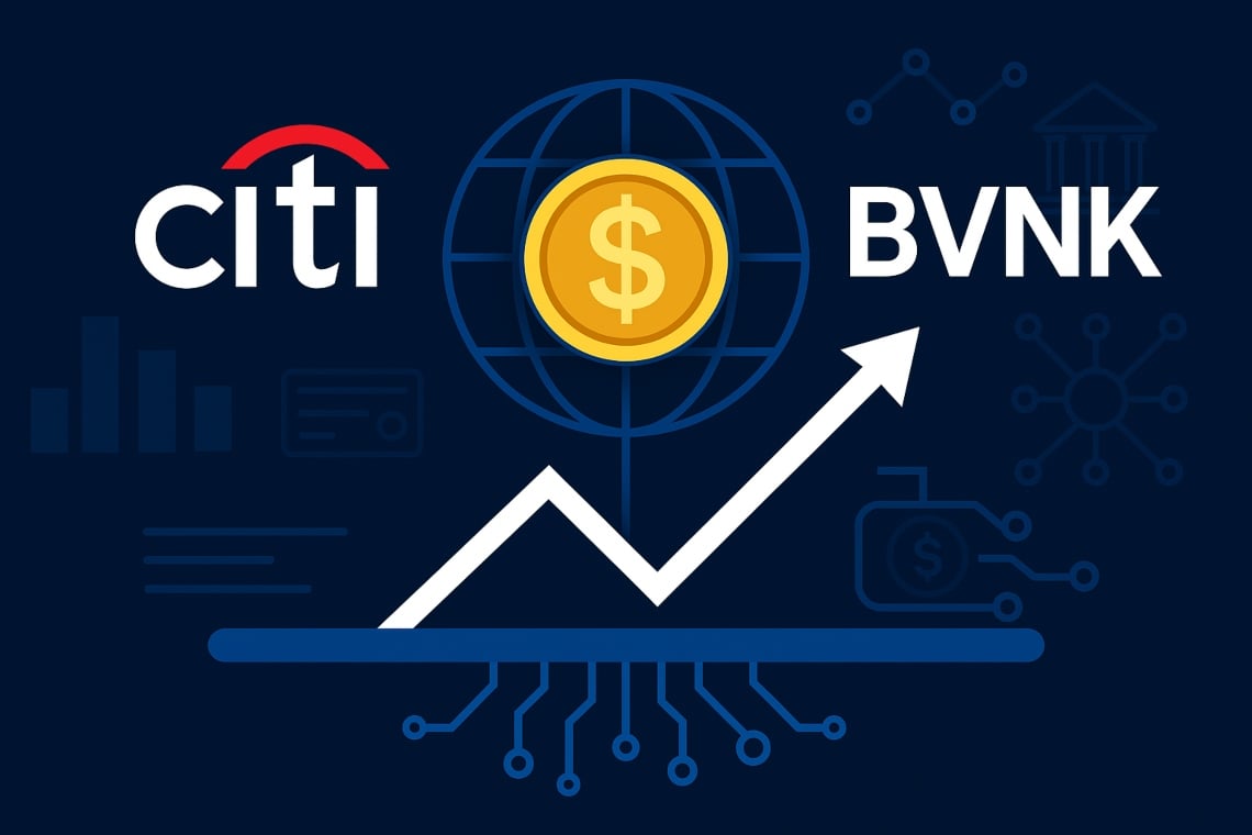 I segnali di investimento di Citi bvnk indicano un cambiamento di Wall Street verso le infrastrutture delle stablecoin