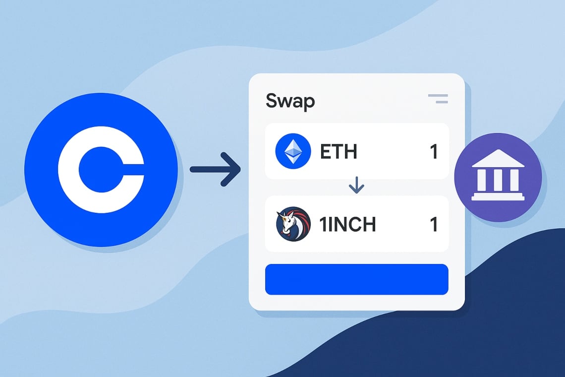 Coinbase has integrated 1inch