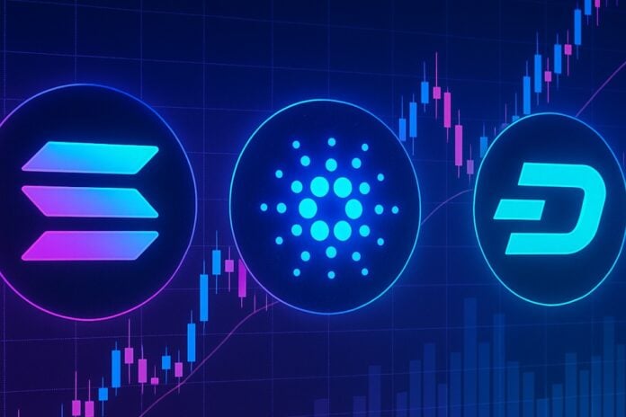 solana cardano dash