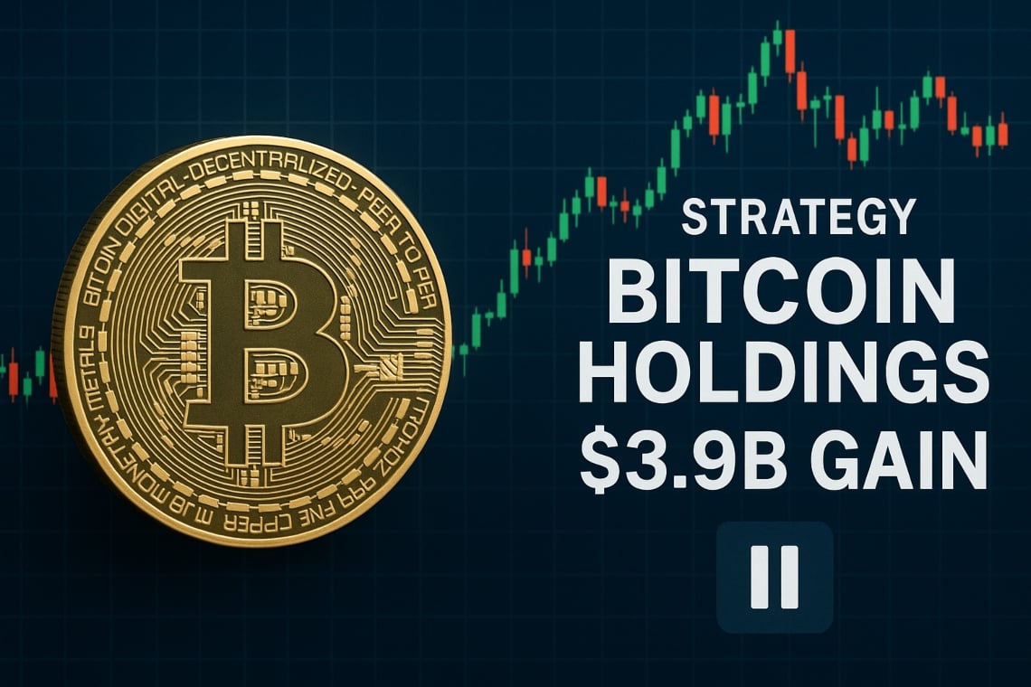 Strategy bitcoin holdings show .9B gain as purchases pause