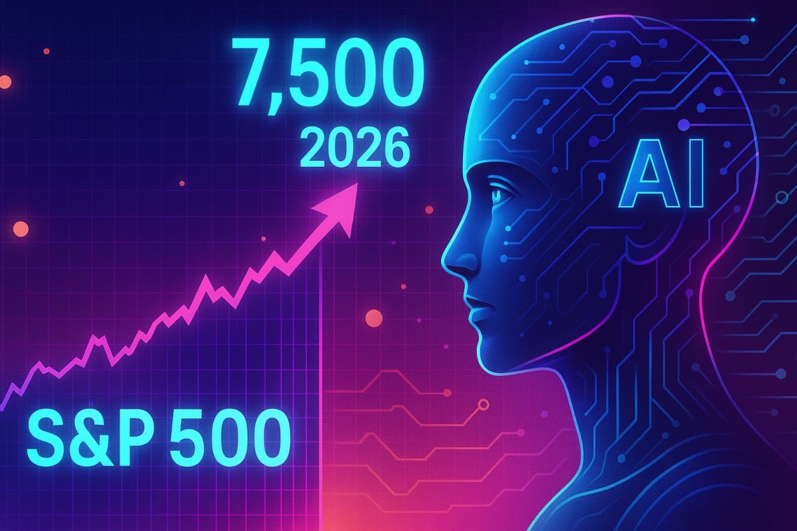 S&P 500 verso quota 7.500 entro il 2026: la spinta dell’intelligenza artificiale secondo UBS
