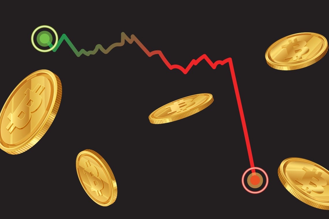 Bitcoin sceso sotto i 105.000 USD oggi