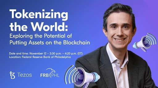 Arthur Breitman di Tezos alla Federal Reserve di Philadelphia: la tokenizzazione degli asset al centro del dibattito fintech