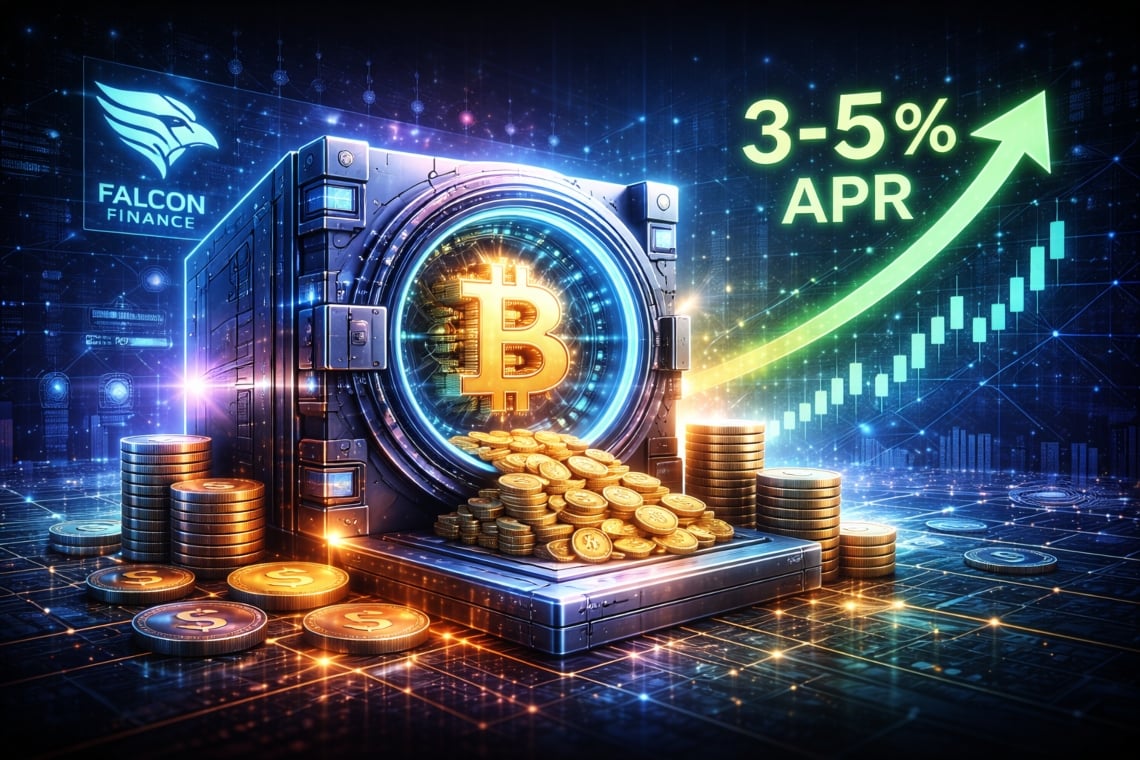 Falcon Finance Lancia il Nuovo Vault Offchain: Bitcoin Genera Reddito Senza Essere Venduto
