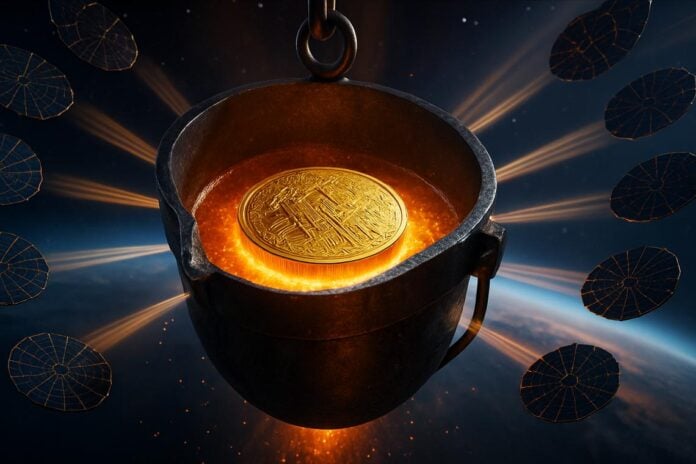 minare Bitcoin dallo spazio