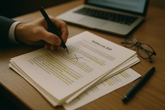 legge sulle stablecoin