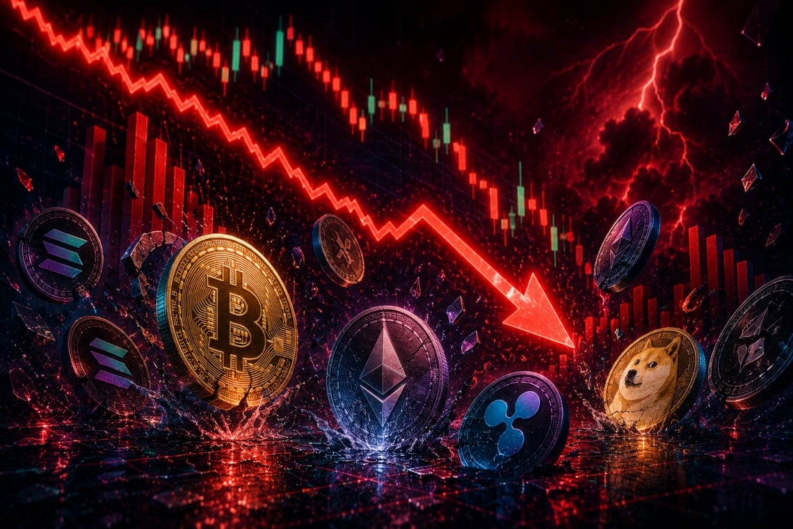 Large crypto liquidations in the last 24 hours
