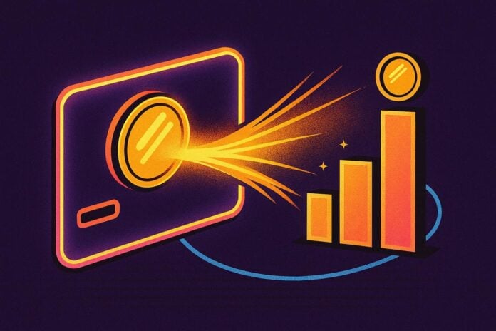carta Visa Tether con cashback in oro