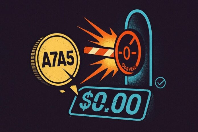 crollo stablecoin A7A5