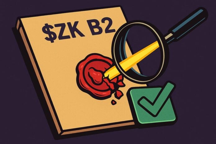 trasparenza zkSync $ZK B2