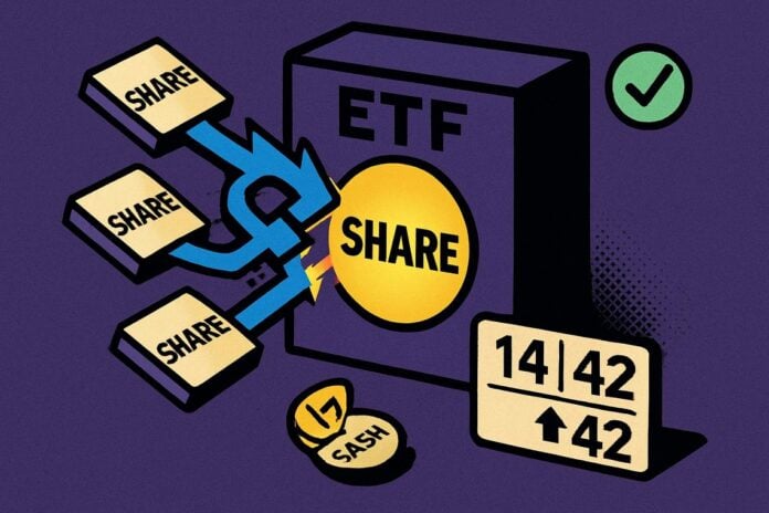 frazionamento inverso ETF Ethereum